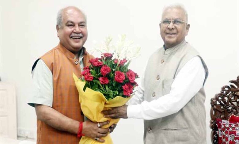 राज्यपाल-पटेल-से-मध्यप्रदेश-विधानसभा-अध्यक्ष-तोमर-ने-की-सौजन्य-भेंट