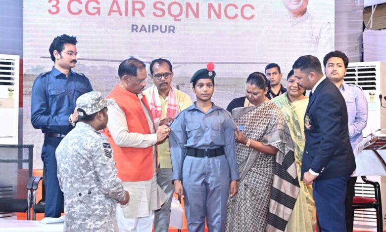 जशपुर के पीएमश्री विद्यालय में अब एनसीसी एयर स्क्वाड्रन शुरू होगी : मुख्यमंत्री विष्णु देव साय