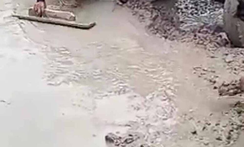सीसी रोड में घटिया निर्माण का खुलासा: 8 की जगह 4 इंच में हो रही ढलाई, कलेक्टर ने दिए जांच के आदेश