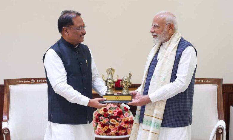 प्रधानमंत्री-नरेंद्र-मोदी-से-मिले-मुख्यमंत्री-विष्णुदेव-साय-–-छत्तीसगढ़-के-विकास-को-मिली-नई-रफ्तार