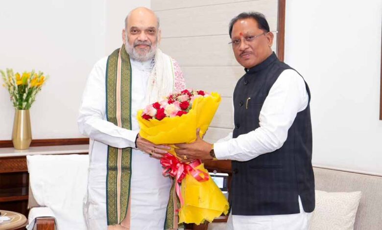 केंद्रीय-गृह-मंत्री-अमित-शाह-से-मिले-मुख्यमंत्री-विष्णुदेव-साय