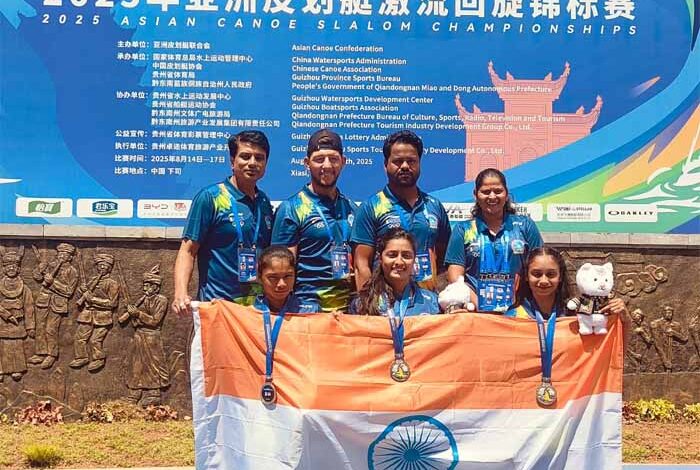 2025 एशियन केनो स्लालम चैम्पियनशिप: चीन में मध्यप्रदेश की खिलाड़ियों ने जीता रजत पदक