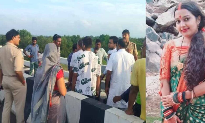 रक्षाबंधन-पर-मायके-आई-महिला-ने-महानदी-में-लगाई-छलांग,-स्कूटी-और-दुपट्टा-पुल-पर-मिला