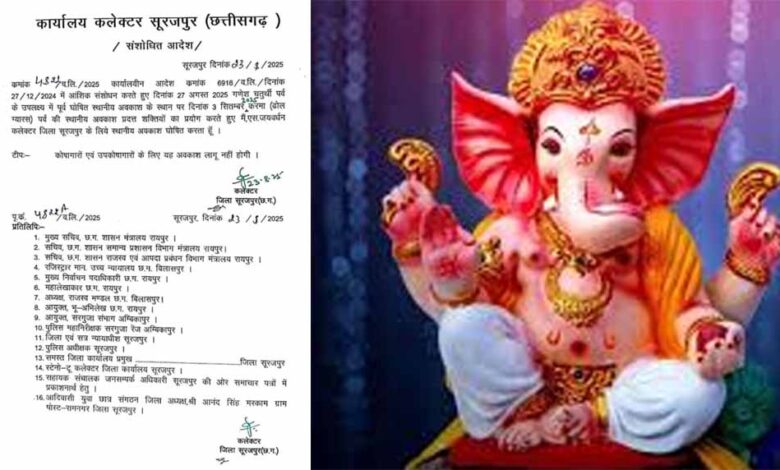 गणेश-चतुर्थी-पर-नहीं-मिलेगी-छुट्टी,-कलेक्टर-ने-आदेश-जारी-किया