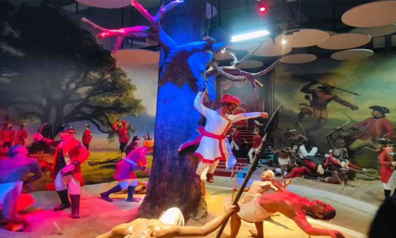 रायपुर-:-नवा-रायपुर-में-आदिवासी-स्वतंत्रता-संग्राम-सेनानियों-पर-निर्माणाधीन-जीवंत-संग्रहालय-पूर्णतः-की-ओर