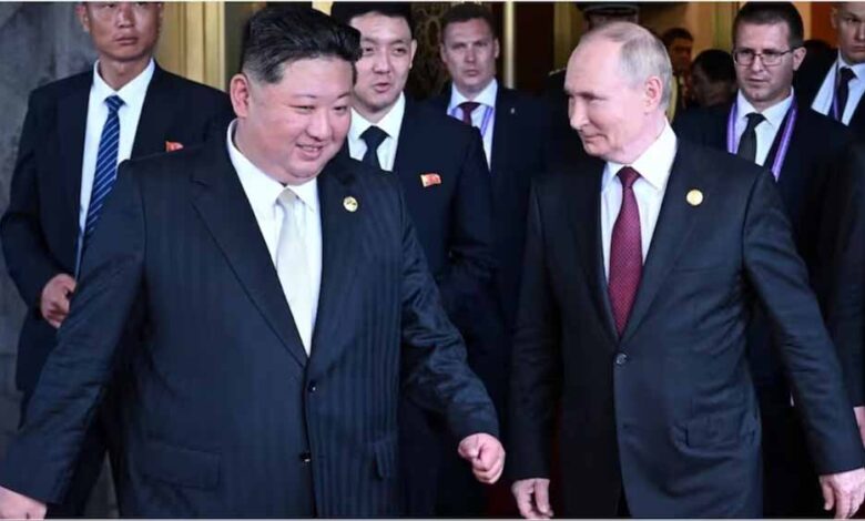 चीन-में-पुतिन-किम-की-मुलाकात,-रूस-दौरे-के-लिए-मिला-खास-निमंत्रण