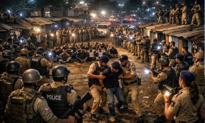 भोपाल-पुलिस-का-बड़ा-ऑपरेशन:-400-जवानों-ने-ईरानी-डेरा-घेर-कर-अपराधियों-को-किया-गिरफ्तार