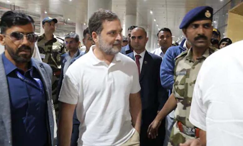 RSS मानहानि केस: राहुल गांधी भिवंडी कोर्ट में हुए पेश, बीजेपी कार्यकर्ताओं ने किया विरोध