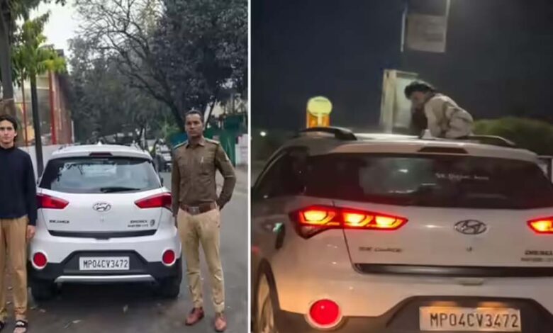 श्रेष्ठ-परमार-का-जानलेवा-स्टंट:-नेशनल-बैडमिंटन-खिलाड़ी-ने-कार-की-छत-पर-किया-खतरे-का-खेल,-भोपाल-पुलिस-ने-दर्ज-की-fir