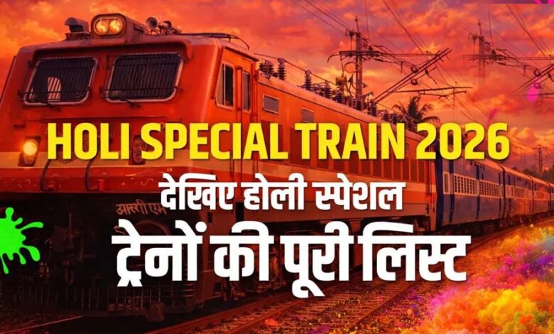 होली-पर-घर-जाना-हुआ-आसान,-रेलवे-ने-शुरू-की-फेस्टिवल-स्पेशल-ट्रेनें-–-जल्दी-बुक-करें-टिकट
