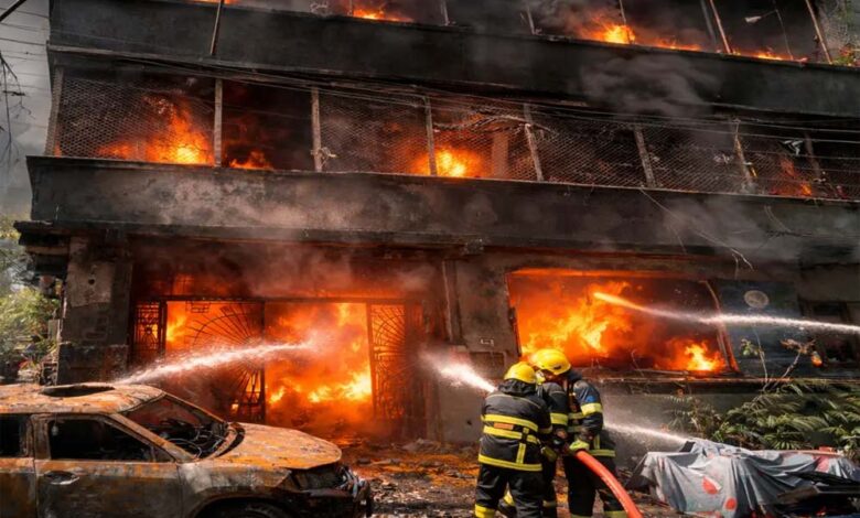 इंदौर-अग्निकांड:-हर्षित-ने-कबूला,-चार्जिंग-पर-लगाई-थी-कार;-पुलिस-ने-तीनों-बेटों-और-दोस्तों-के-बयान-लिए