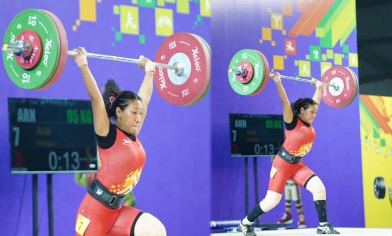 खेलो-इंडिया-ट्राइबल-गेम्स-2026:-58-किग्रा-महिला-वेटलिफ्टिंग-में-अरुणाचल-की-अनाई-वांग्सू-ने-जीता-स्वर्ण