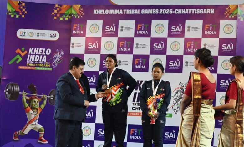 खेलो-इंडिया-ट्राइबल-गेम्स-2026:-निकिता-ने-रचा-इतिहास,-भारोत्तोलन-में-कुल-160-किलोग्राम-उठाकर-छत्तीसगढ़-को-दिलाया-पहला-स्वर्ण