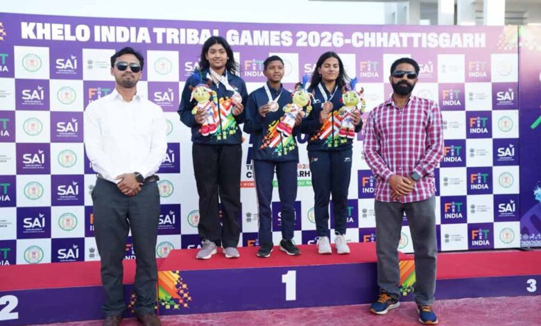 खेलो-इंडिया-ट्राइबल-गेम्स-2026:-तैराकी-में-कर्नाटक-का-दबदबा,-महिला-वर्ग-में-ओडिशा-बनी-चौंपियन