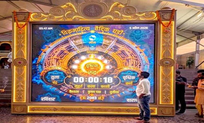 काशी-विश्वनाथ-मंदिर-में-स्थापित-हुई-विश्व-की-प्रथम-“विक्रमादित्य-वैदिक-घड़ी”मुख्यमंत्री-डॉ.-यादव-की-पहल-पर