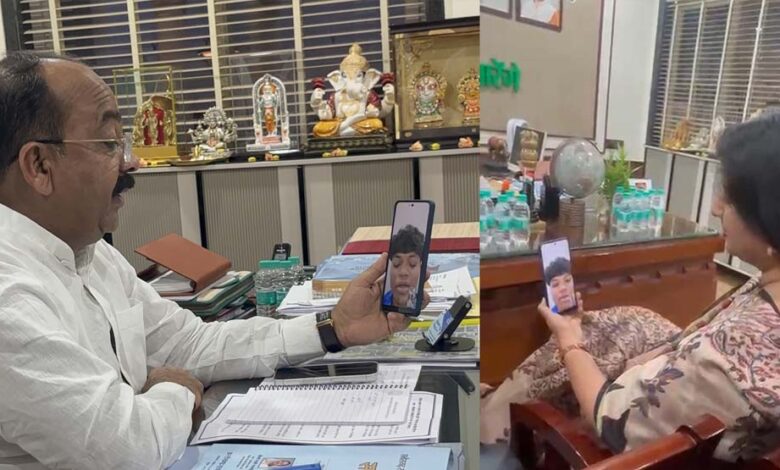 उप-मुख्यमंत्री-अरुण-साव-से-डॉ-वर्णिका-शर्मा-आयोग-की-भेंट,-उप-मुख्यमंत्री-की-मानवीय-संवेदनशीलता-पर-आभार