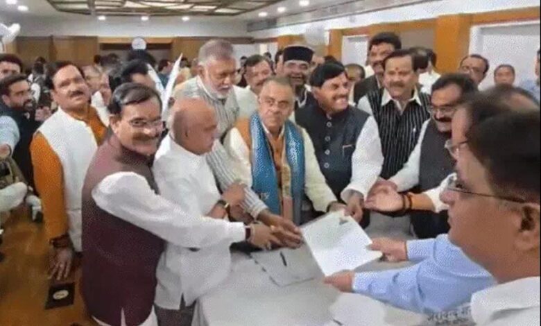 mp-राज्यसभा-चुनाव:-भाजपा-उम्मीदवार-तरुण-चुघ-और-रजनीश-अग्रवाल-ने-भरा-नामांकन,-cm-मोहन-यादव-रहे-मौजूद