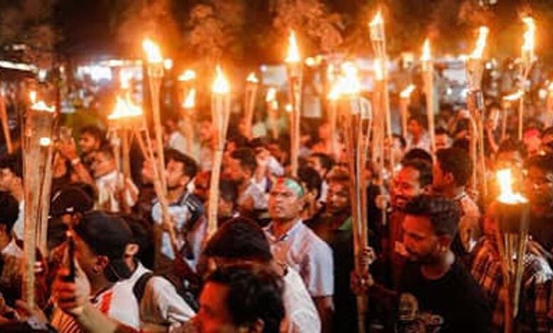 ढाका-में-हिंदुओं-का-विशाल-प्रदर्शन,-राम-मूर्ति-निर्माण-रुकने-पर-भड़का-विरोध