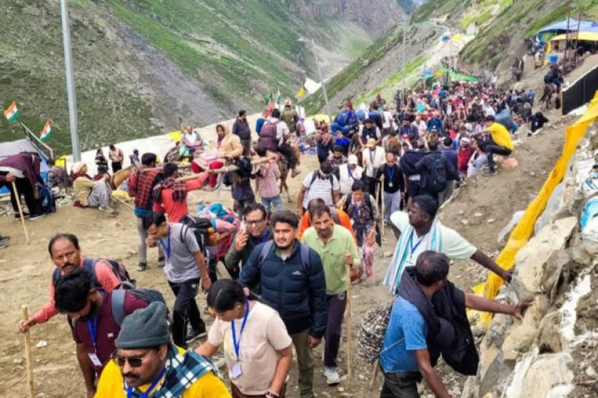 अमरनाथ-यात्रा-पर-मौसम-की-मार,-लगातार-चौथे-दिन-भी-नहीं-खुला-रास्ता,-यात्रा-ठप