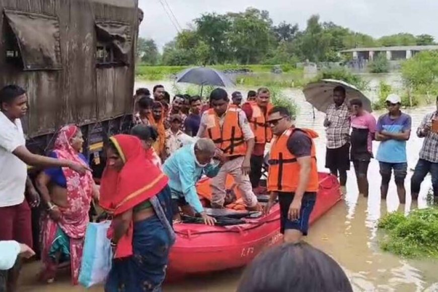 cg-flood:-महानदी-की-बाढ़-से-गांव-जलमग्न,-sdrf-ने-6-लोगों-को-सुरक्षित-निकाला