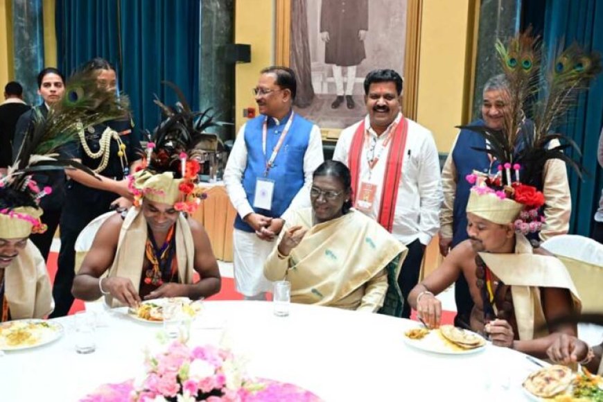 बस्तर-के-प्रतिनिधियों-ने-देखा-राष्ट्रपति-भवन,-बस्तर-की-संस्कृति-का-हुआ-भव्य-सम्मान
