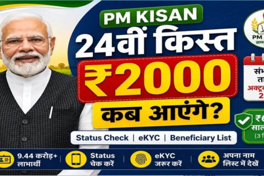 pm-kisan-24th-installment:-24वीं-किस्त-पर-बड़ा-अपडेट,-जानें-किसानों-के-खाते-में-कब-आएंगे-₹2,000