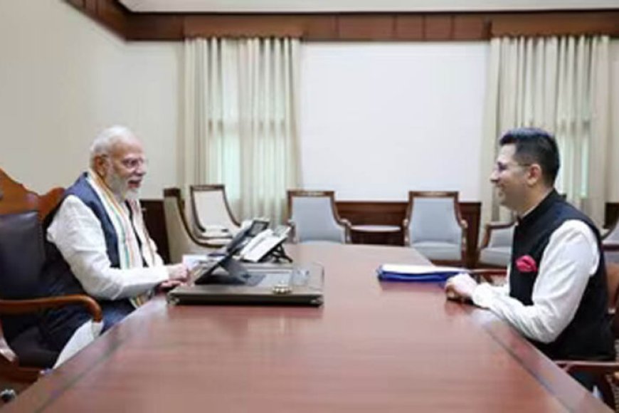 pm-modi-raghav-chadha-meeting:-सुबह-सुबह-पीएम-मोदी-से-मिले-aap-सांसद-राघव-चड्ढा,-भेंट-किया-खास-तोहफा;-लिखा-‘हमेशा-याद-रखूंगा’